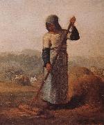 Jean Francois Millet The woman Harrow hay France oil painting artist